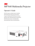 3M MP7640 Owner's Manual