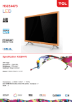 TCL-Digital H32E4473 32" HD-ready Orange LED TV