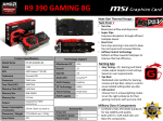 MSI R9 390 GAMING 8G AMD Radeon R9 390 8192GB