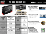 MSI R9 380 2GD5T OC AMD Radeon R9 380 2048GB