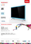 TCL-Digital H32E4433 32" HD-ready Blue LED TV
