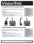 VisionTek DisplayPort, DVI, 1.8 m