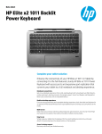HP Elite x2 1011 Backlit Power Keyboard