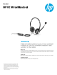 HP UNIFIED COMMUNICATION BUNDEL (K7V17AA + K8P74AA) Communication Keyboard + Wired Headset *Lync Certified*