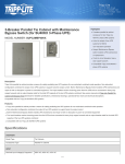 Tripp Lite 3-Breaker Parallel Tie Cabinet with Maintenance Bypass Switch (for SU40KX 3-Phase UPS)