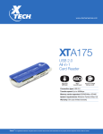 Xtech XTA-175 card reader