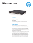 Hewlett Packard Enterprise JG963A network switch