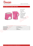 Swan STP100PIN electrical kettle