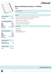 Rexel Mylar A4 Reinforced Index 1-31 White