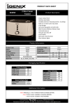 Igenix IG3450 toaster