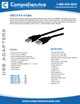 Comprehensive USB 2.0 A, 25ft