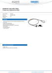 Ewent EW1240 cable lock