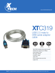 Xtech XTC-319 serial cable