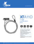 Xtech XTA-110 cable lock