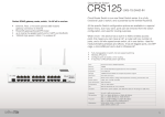 Mikrotik CRS125-24G-1S-2HND-IN router