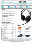 Andrea Electronics EDU-455 headset
