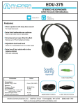 Andrea Electronics EDU-375 headphone