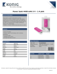 Nedis CS4400PB001PI