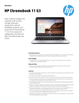 HP Chromebook 11 G3