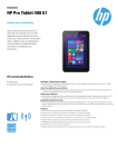 HP Pro Tablet 408 G1 32GB Graphite