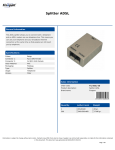 Fixapart FIL-ADSL-SD telephone splitter