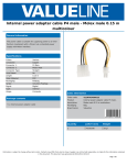 Valueline VLCP74340V015 power cable