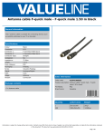 Valueline VLSP41300B15 coaxial cable