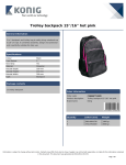 König CSNBBPT100PI backpack