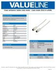 Valueline VLSP40200W250 coaxial cable