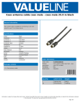 Valueline VLSP40200B250 coaxial cable