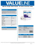 Valueline VLMB11955W mobile device charger