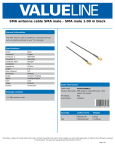 Valueline VGSP02000B10 coaxial cable