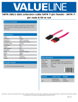 Valueline VLCP73105R05 SATA cable