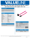 Valueline VLCP73160R10 SATA cable