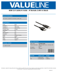 Valueline VLCP60011B30 USB cable