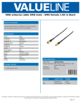 Valueline VGSP02010B10 coaxial cable