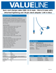 Valueline VLMP39410L1.00 USB cable