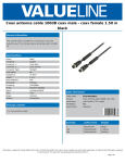 Valueline VLSP40010B15 coaxial cable