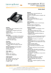 Innovaphone IP111 LCD Wired handset Black