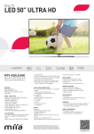 Miia MTV-K50LEUHD 50" 4K Ultra HD Black LED TV