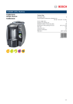 Bosch TAS6515CA1 coffee maker