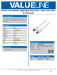 Valueline VLSP40290W30 coaxial cable