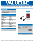 Valueline VLEB10100B30 power cable