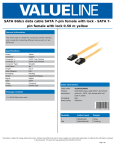 Valueline VLCP73250Y05 SATA cable