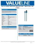 Valueline VLMP39300L1.00 USB cable