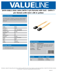 Valueline VLCP73250Y10 SATA cable