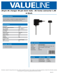 Valueline VLMP39892B10 mobile device charger