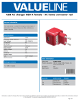 Valueline VLMP11955R mobile device charger