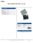 Fixapart AMP-62F TV signal amplifier