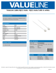 Valueline VLTP90200W50 telephony cable